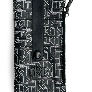 Badgley Mischka Black and White Monogram Card Holder